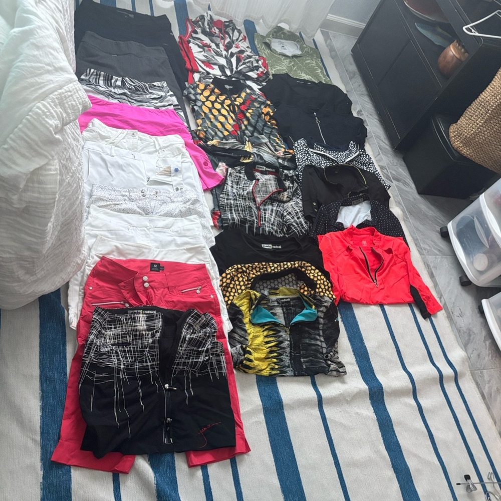 Jamie Sadock Black and Yellow Patterned Apparel